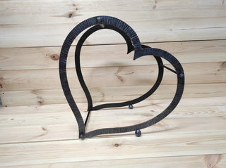 Heart Firewood Rack: Wrought Iron Fireplace Basket