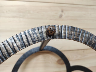 Heart Firewood Rack: Handmade Wrought Iron Log Holder