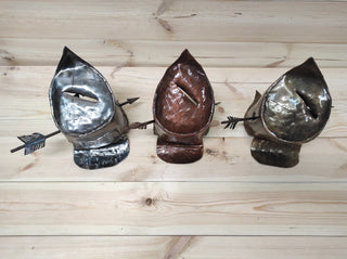 Handmade Spartan Helmet Axe Holder: Metal Axe Stand