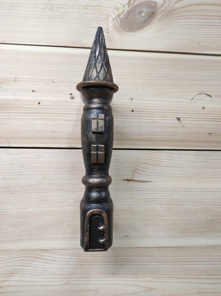 Hand Forged Iron Castle Door Handle: Rustic Barn Decor