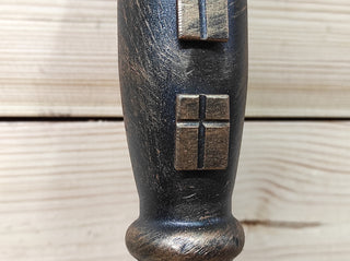 Hand Forged Iron Castle Door Handle: Rustic Barn Decor