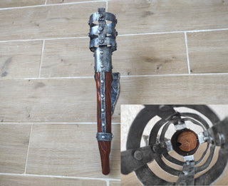 Handmade Iron Wall Sconce Candle Holder: Medieval Torch Style