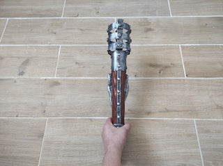 Handmade Iron Wall Sconce Candle Holder: Medieval Torch Style