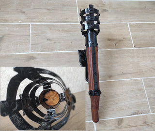 Handmade Iron Torch Candle Holder: Medieval Wall Sconce