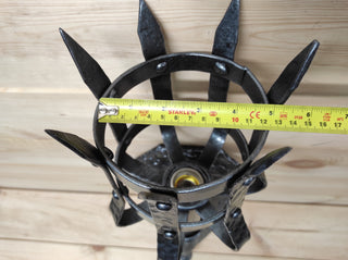 Hand Forged Viking Sconce Torch: Medieval Wall Light