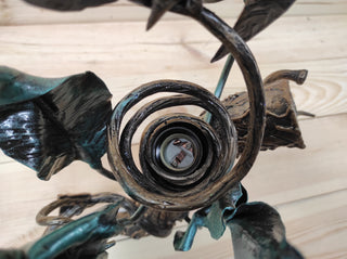 Handmade Forged Fish Wall Sconce: Sea Night Light