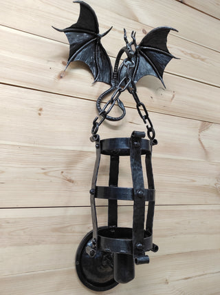 Halloween lamp, wall Light, Dragon lamp, wall lantern, viking decor