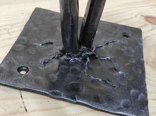 Hand Forged Skeleton Hand Door Pull: Gothic Halloween Decor