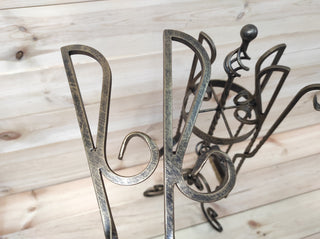 Forged fireplace tools set, fireplace poker, fireplace tongs, shovel, broom, floor stand, hand forged, fireplace gift