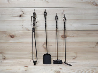 Forged fireplace tools set, Fireplace poker, Fireplace Tongs, Shovel, Broom, Hand Forged, Fireplace Gift, Fireplace Tool, Fire Poker