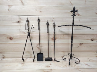 Forged fireplace tools set, Fireplace poker, Fireplace Tongs, Shovel, Broom, Hand Forged, Fireplace Gift, Fireplace Tool, Fire Poker