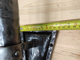 Handmade Forged Iron Wall Sconce Candle Holder: Medieval Style