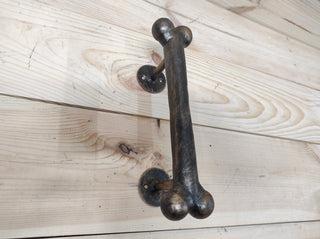 Door handle dog bone, barn door handle, door handle, metal handle, hand forged handle