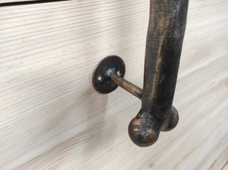 Hand Forged Dog Bone Door Handle: Metal Barn Door Hardware