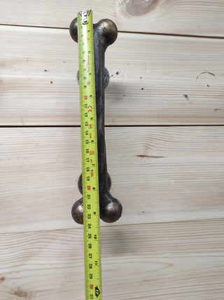 Hand Forged Dog Bone Door Handle: Metal Barn Door Hardware