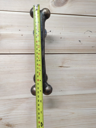 Door handle dog bone, barn door handle, door handle, metal handle, hand forged handle