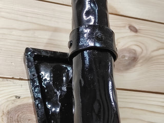 Handmade Forged Iron Wall Sconce Candle Holder: Medieval Torch