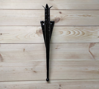 Handmade Forged Iron Wall Sconce Candle Holder: Medieval Torch