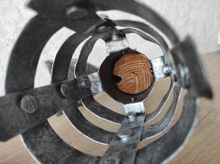Handmade Iron Wall Sconce Candle Holder: Medieval Torch Style
