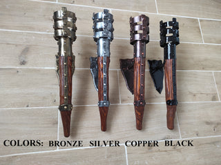 Handmade Iron Wall Sconce Candle Holder: Medieval Torch Style