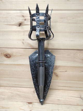 Hand Forged Viking Sconce Torch: Medieval Wall Light