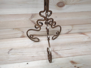 Hand Forged Bronze Fireplace Tools Set with Stand