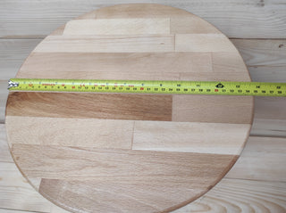 Handmade Beech Wood Table: Forged Iron Base, Bedside Plant Stand