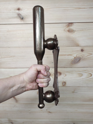 Hand Forged Iron Door Handle: Rustic Barn Door Decor