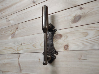 Hand Forged Iron Door Handle: Rustic Barn Door Decor