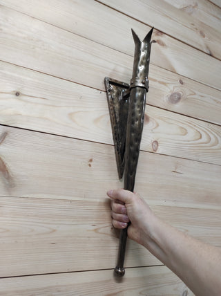 Handmade Forged Iron Candle Holder: Medieval Wall Sconce
