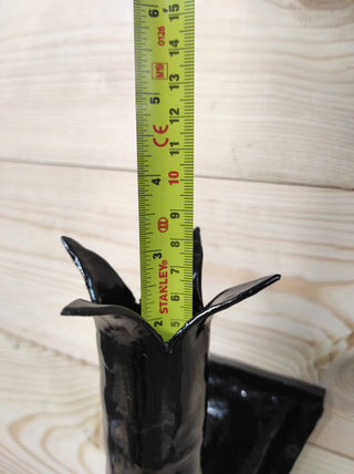 Handmade Forged Iron Wall Sconce Candle Holder: Medieval Torch