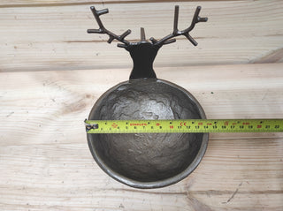 Handmade Metal Reindeer Candlestick: Christmas Decoration