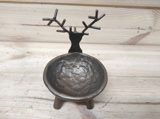 Handmade Metal Reindeer Candlestick: Christmas Decoration