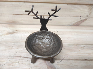 Christmas candlestick, Candle holder, Reindeer candlestick, Christmas decorations, metal candlestick, handmade Christmas candlestick