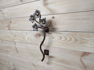 Door handle, metal handle, Flower door handle, flowering branch