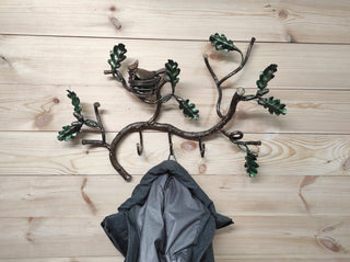 Hanger hallway, metal coat rack, Handmade coat hanger, Bird's Nest