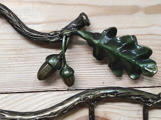 Hanger hallway, metal coat rack, Handmade coat hanger, Acorns