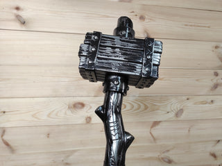 Hand Forged Wrought Iron Viking Hammer: Decorative Thor Hammer