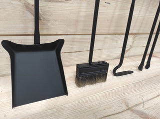 Hand Forged Fireplace Tools Set with Stand
