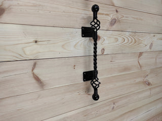 Hand Forged Wrought Iron Door Handle: Barn Door Decor