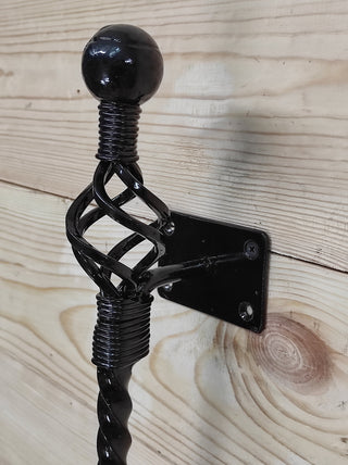 Hand Forged Wrought Iron Door Handle: Barn Door Decor