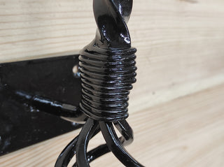 Hand Forged Wrought Iron Door Handle: Barn Door Decor