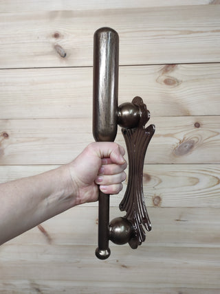 Hand Forged Iron Door Handle: Rustic Barn Door Decor