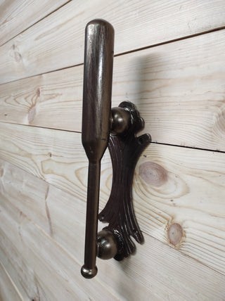 Hand Forged Iron Door Handle: Rustic Barn Door Decor