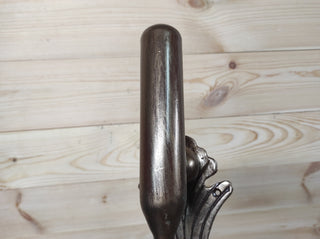 Hand Forged Iron Door Handle: Rustic Barn Door Decor