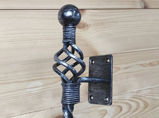 Hand Forged Wrought Iron Door Handle: Barn Door Decor