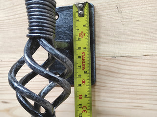 Hand Forged Wrought Iron Door Handle: Barn Door Decor