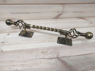 Hand Forged Wrought Iron Door Handle: Rustic Barn Decor
