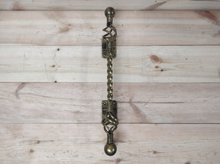 Hand Forged Wrought Iron Door Handle: Rustic Barn Decor