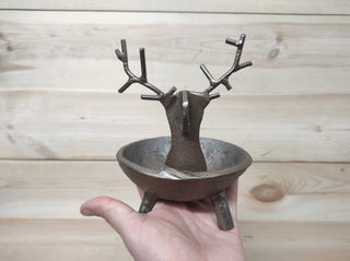 Reindeer candlestick, Christmas candlestick, Candle holder, Christmas decorations, metal candlestick, handmade Christmas candlestick